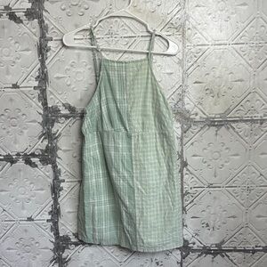 American Eagle Outfitters Mint Plaid Dress